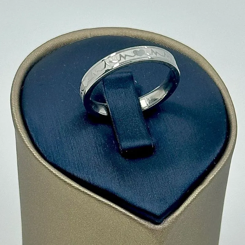 ALIANÇA QUADRADA BATIMENTOS 4MM AÇO 316L AS1899