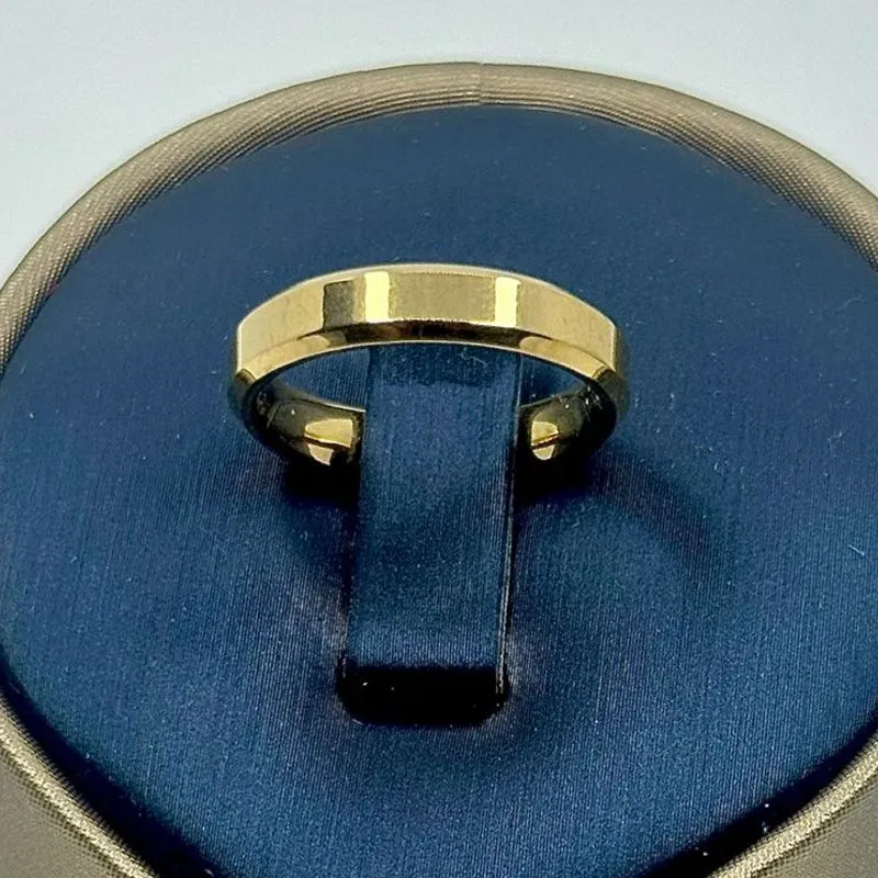 ALIANÇA QUADRADA FINA 5MM AÇO 316L AS1903