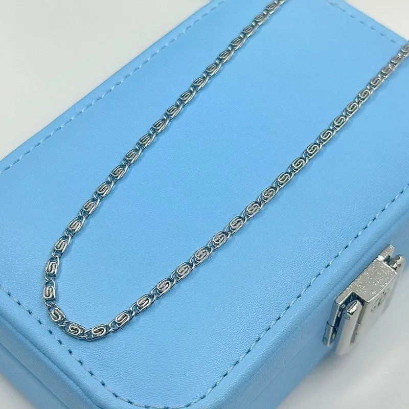 COLAR ELO CARACOL 70CM AÇO 316L CS1841