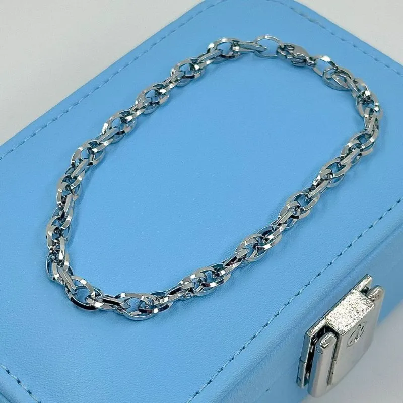 PULSEIRA CIRCULOS ENTRELAÇADOS AÇO 316L  PS1872