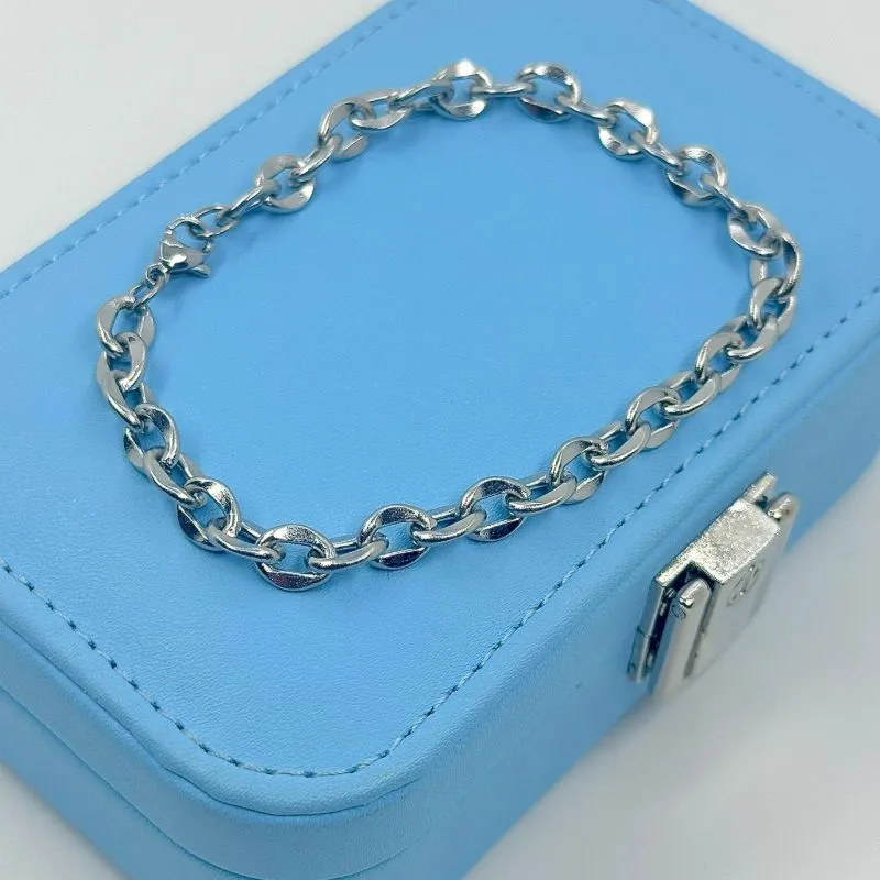 PULSEIRA CORRENTE ELOS ARREDONDADOS AÇO 316L PS1886