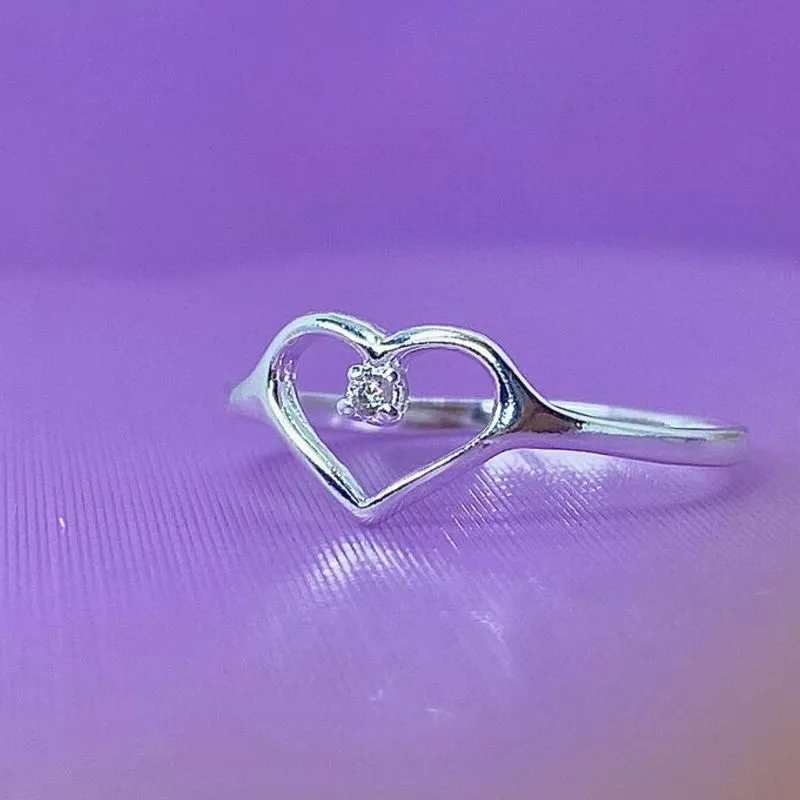 ANEL FALANGE CORAÇÃOZINHO E PONTO DE LUZ AP1418