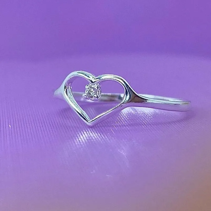 ANEL FALANGE CORAÇÃOZINHO E PONTO DE LUZ AP1418