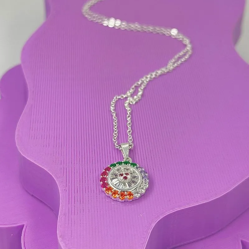 COLAR PING. PIZZA COLOR ZIRCÔNIAS CP2040