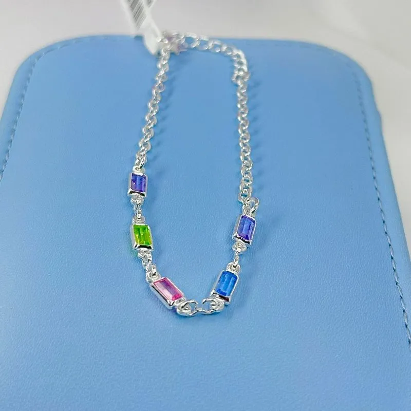 PULSEIRA PEDRINHAS RETANGULARES COLORS PP1981