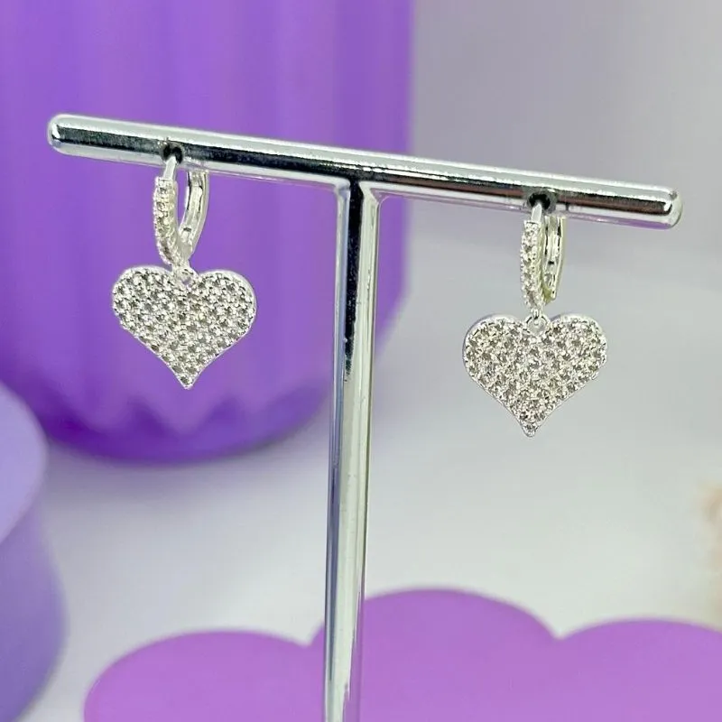 ARGOLA CLICK CORAÇÃO CRAVEJADO BP2149