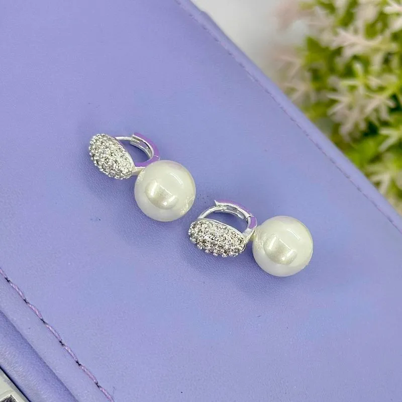 ARGOLA CLICK CRAVEJADA COM PÉROLA BP2145