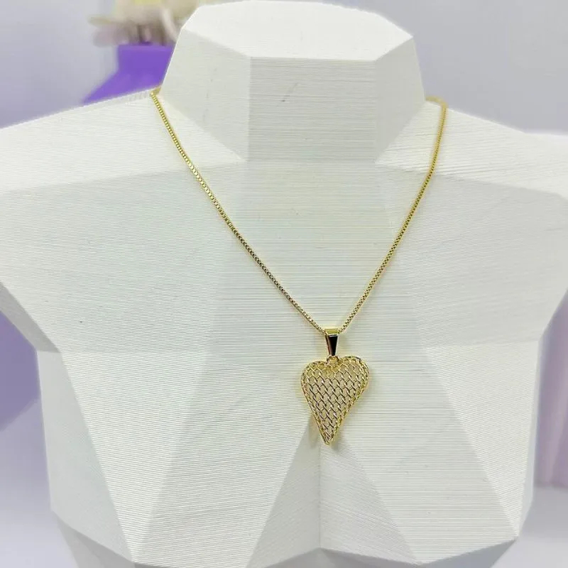 COLAR PING. CORAÇÃO GRADE CO2054