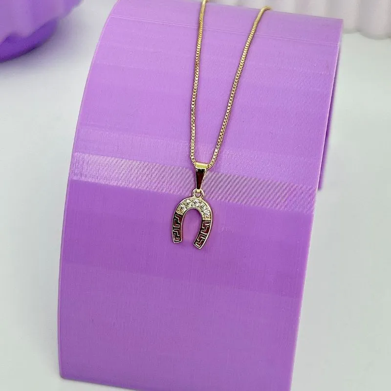 COLAR PING. FERRADURA CRAVEJADA CO2061