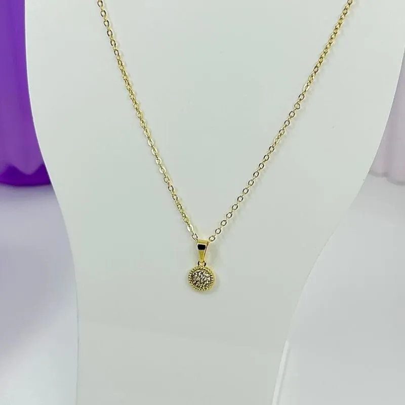 COLAR PING. REDONDO CRAVEJADO CO2057