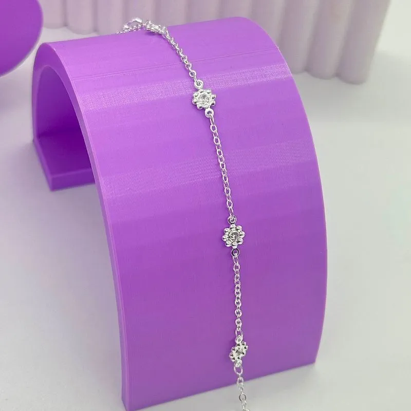 PULSEIRA FLOR COM ZIRCÔNIA PP1977