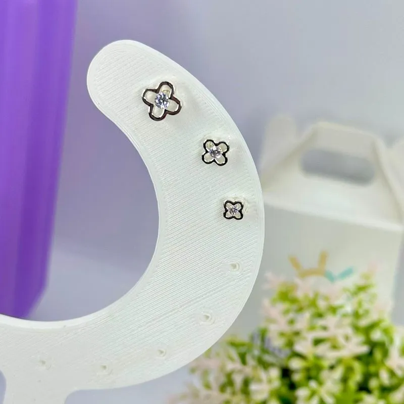 TRIO TREVOS VAZADOS COM PONTO DE LUZ BP2171