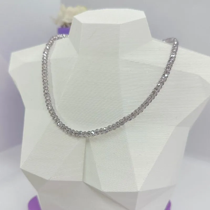 CHOKER CRISTAIS AÇO 316L CS2188
