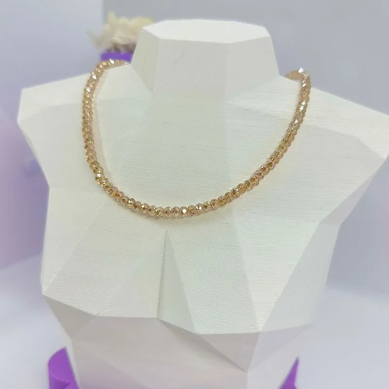 CHOKER CRISTAIS AÇO 316L CS2188