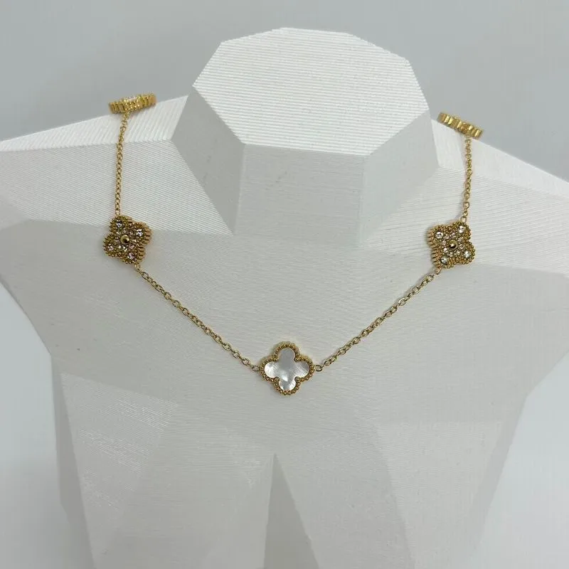 COLAR RÉPLICA VAN CLEEF AÇO 316L CS2225