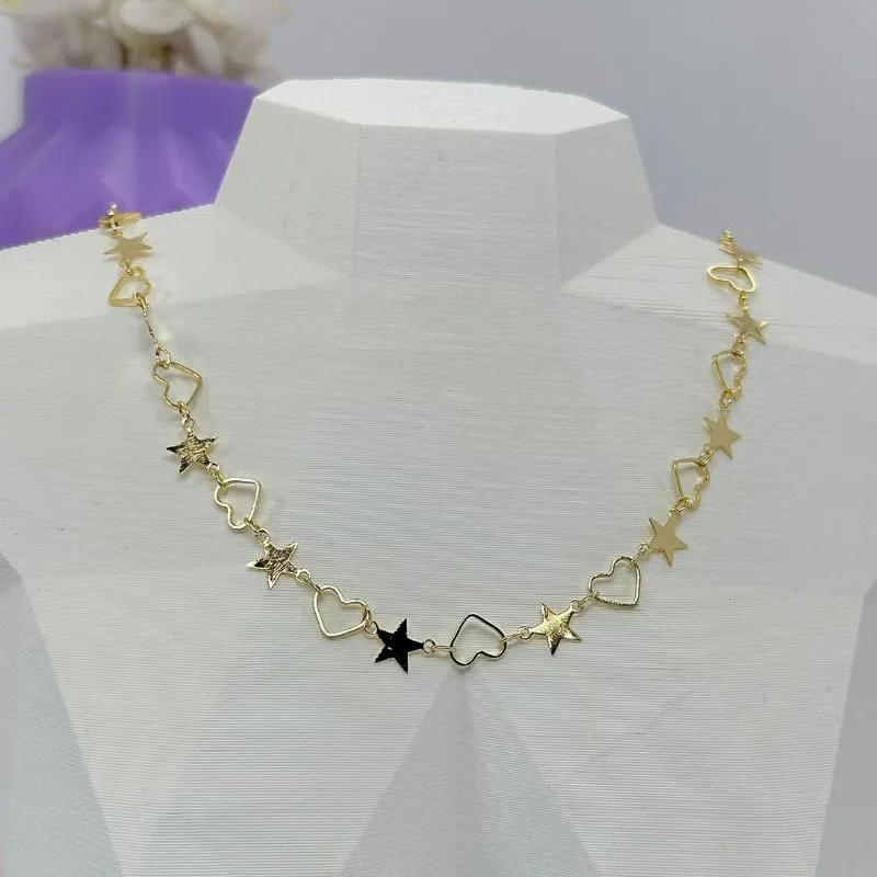 CHOKER ESTRELAS E CORAÇÃOES CO2373