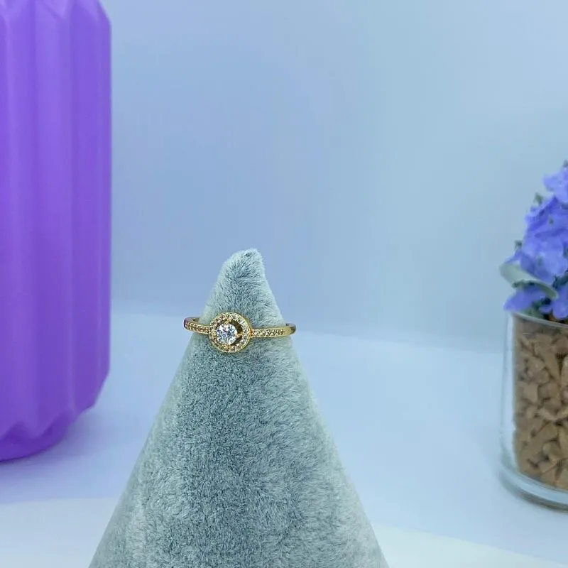 ANEL COROA PEDRA E CRAVEJADOS AO2629