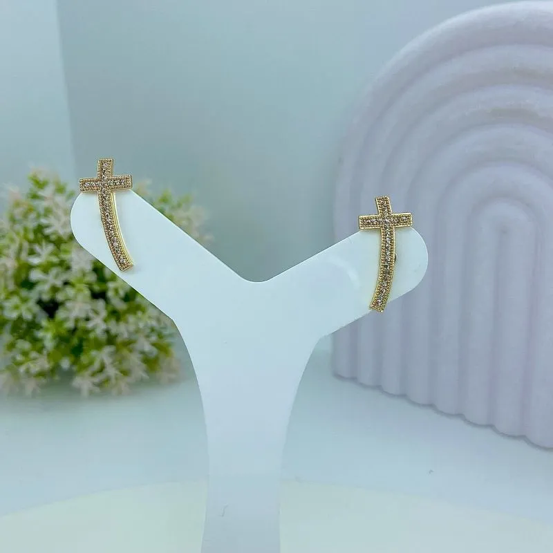 BRINCO EAR CUFF CRUCIFIXO CRAVEJADO BO2541