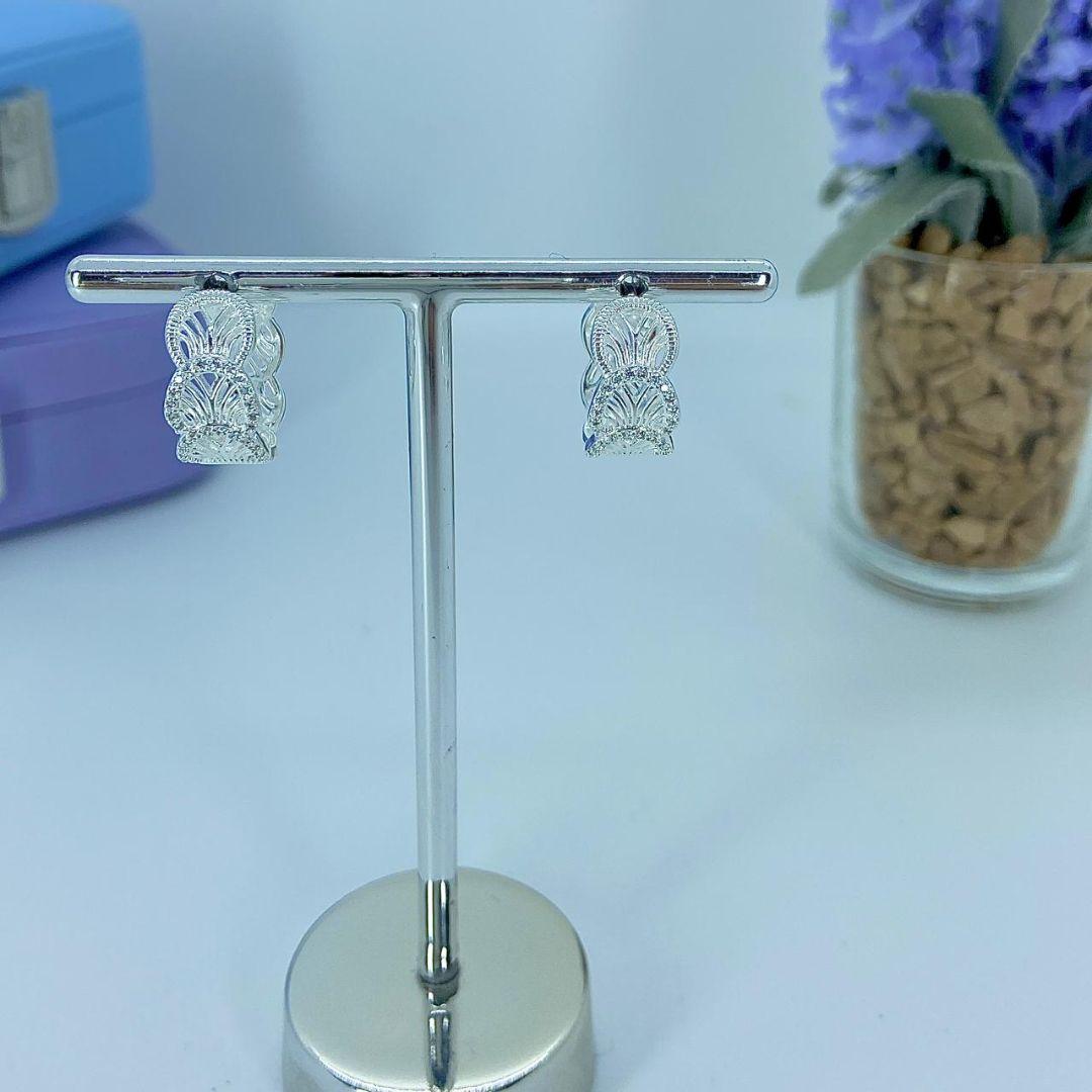 ARGOLA CLICK LEQUES DOIS CRAVEJADOS BP2743